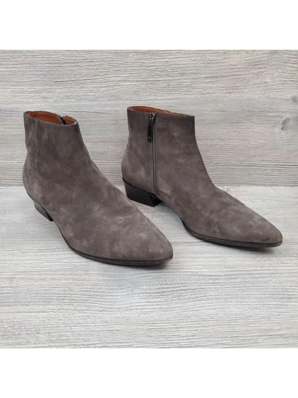 Aquatalia Fire Waterproof Suede bootie in taupe